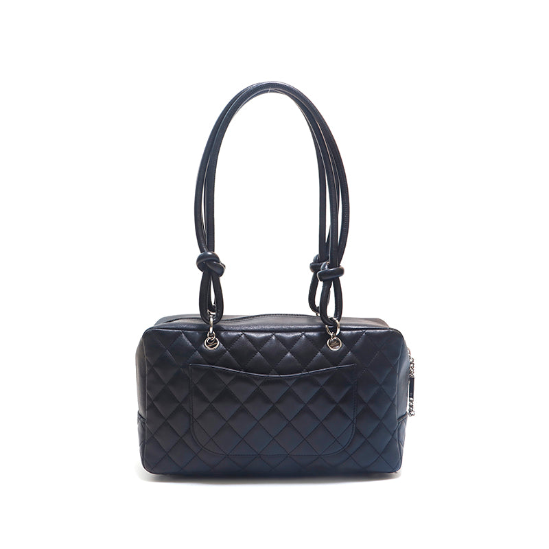 シャネル CHANEL カンボンライン マトラッセ ボーリング ハンドバッグ