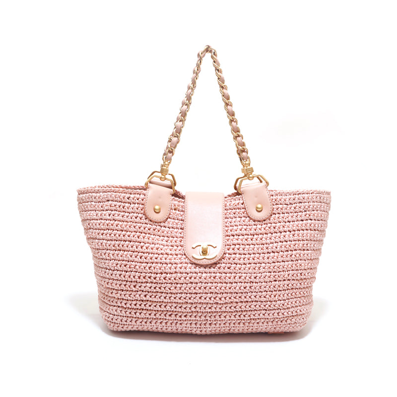 【リゾートエレガンス】CHANEL ピンク ストロートートバッグ P15326-1.jpg?v=1687919708