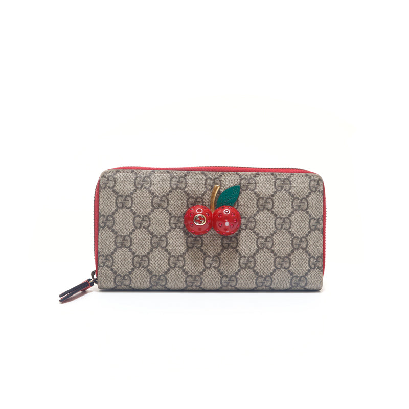 グッチ GUCCI GG スプリーム チェリー 長財布 ベージュ P15389 – NUIR VINTAGE