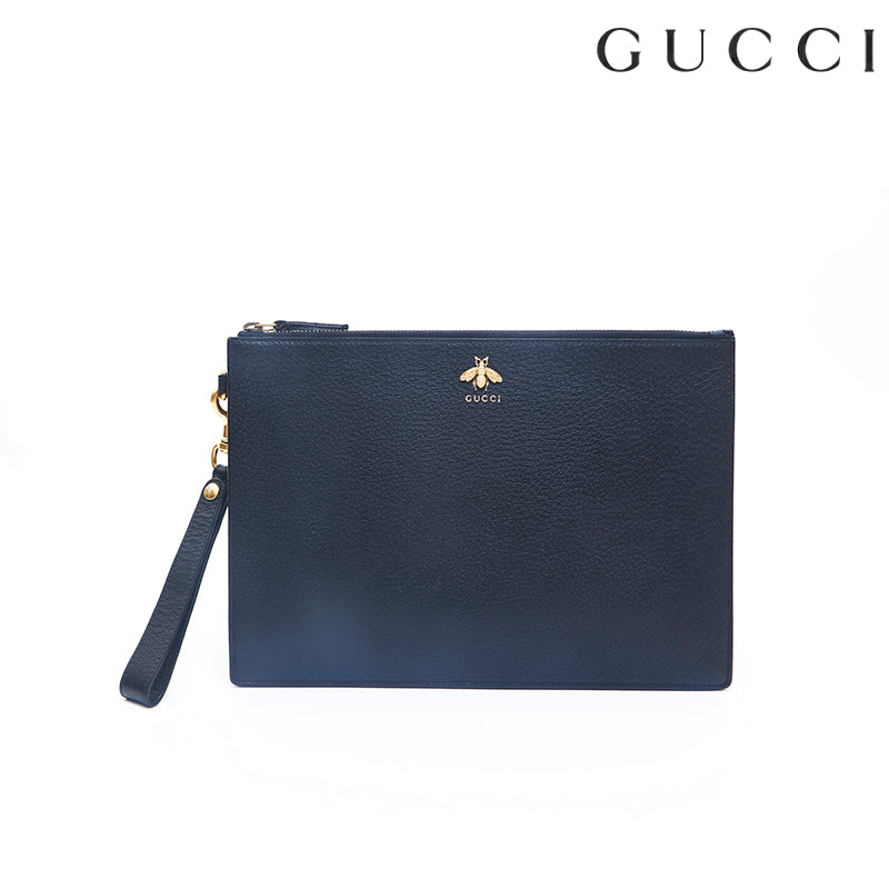 グッチ GUCCI レザー セカンドバッグ ブラック P15525 – NUIR