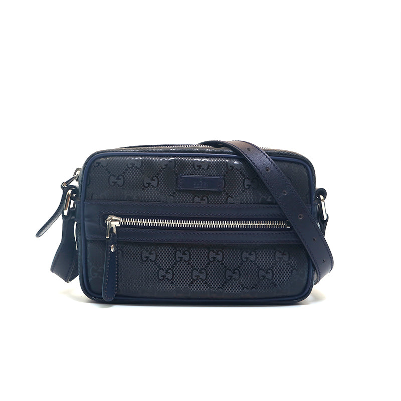 バッグ 2000's GUCCI ONE SHOULDER BAG LEATHER Gucci GG Leather xPVC Crossbody Shoulder Bag Purple P15572