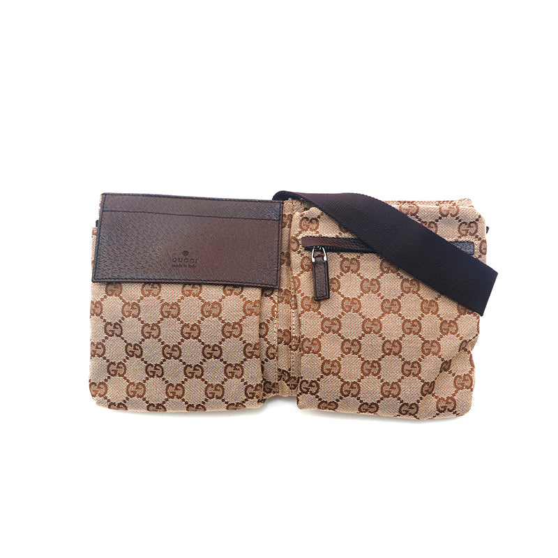 GUCCI ボディバッグ ブラウン キャンバス グッチ GUCCI GGキャンバス ボディバッグ ブラウン P15610 – NUIR VINTAGE
