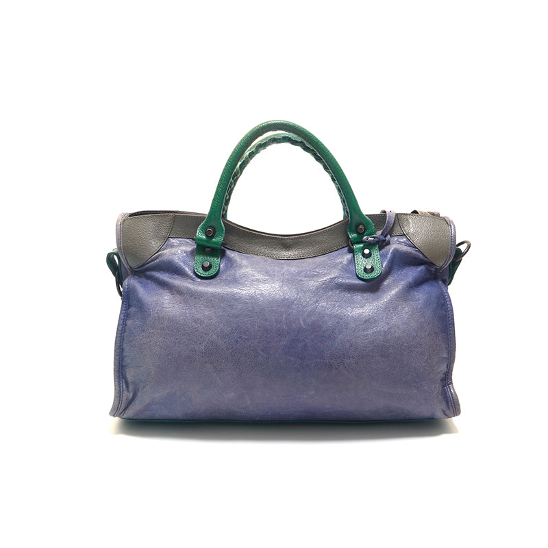 バレンシアガ BALENCIAGA シティ レザー ハンドバッグ マルチ