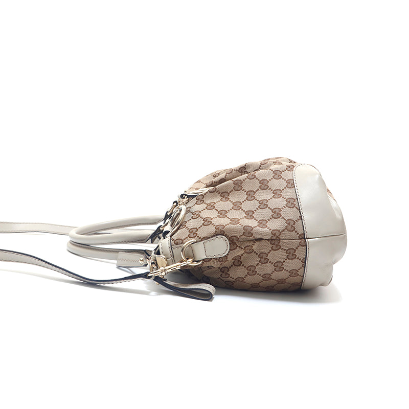 Gucci GG Canvas 2way Shoulder Bag Brown P15616 – NUIR VINTAGE