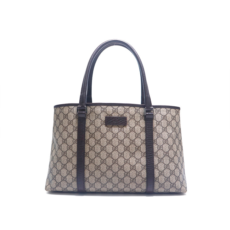 グッチ GUCCI GGスプリーム ショルダー トートバッグ ブラウン P15664