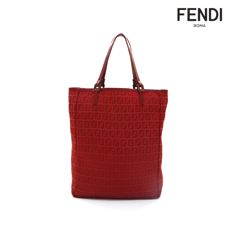 フェンディ FENDI ズッキーノ トートバッグ レッド P15928 – NUIR