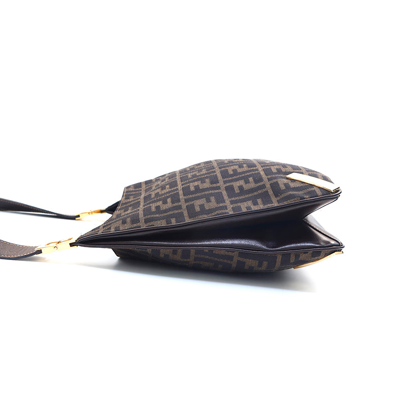 フェンディ ズッカキャンバス ショルダーバッグ フェンディ FENDI ズッカ キャンバス ショルダーバッグ ブラウン