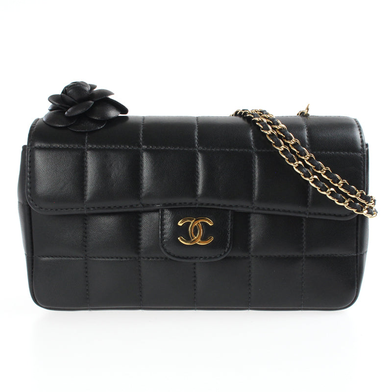 シャネル CHANEL チョコバー ミニチェーン ショルダーバッグ レザー