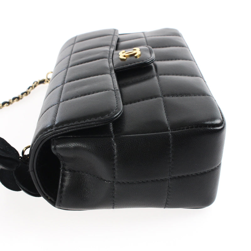 シャネル CHANEL チョコバー ミニチェーン ショルダーバッグ レザー