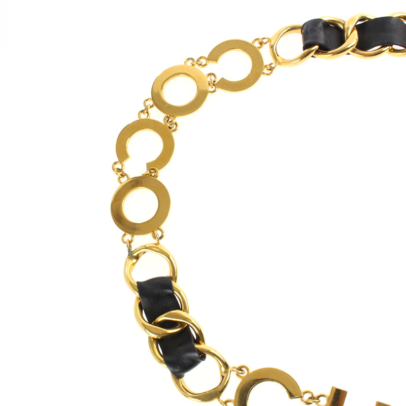 シャネル CHANEL ココマーク ロゴ ゴールド チェーン ベルト 93P