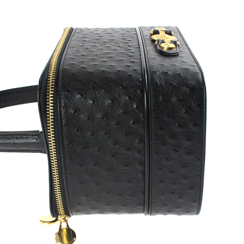 ヴェルサーチ VERSACE エキゾチックレザー バニティ