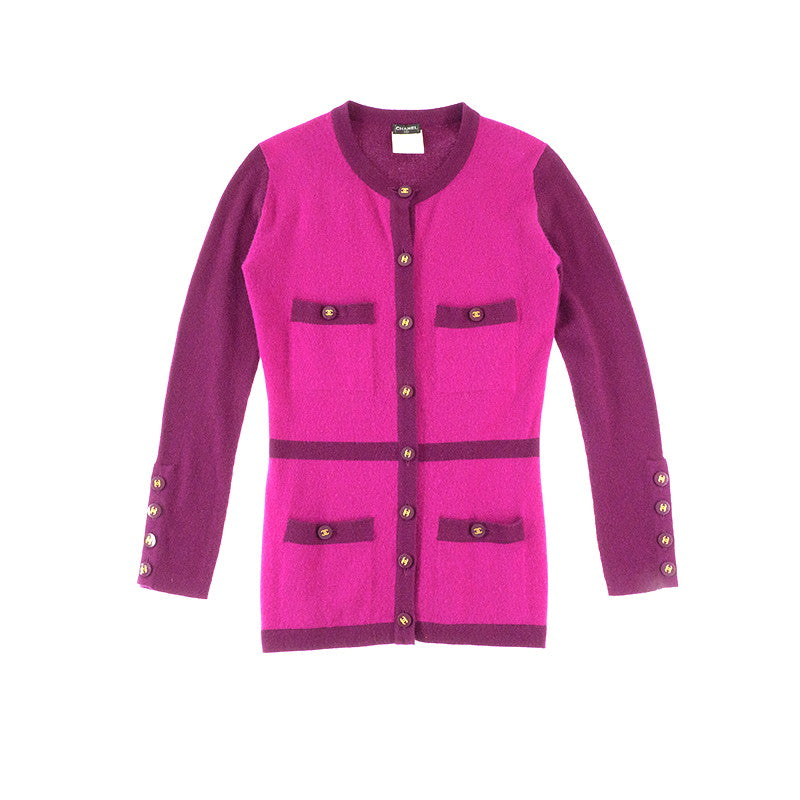 CHANEL Vintage シャネル ニット カーディガン ショート ココ ショート