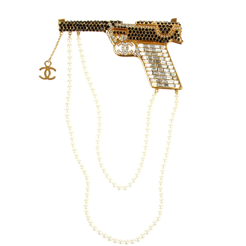 CHANEL シャネル ヴィンテージ パール ゴールドカラー ピンブローチ CHANEL シャネル ヴィンテージ パール ゴールドカラー ピン