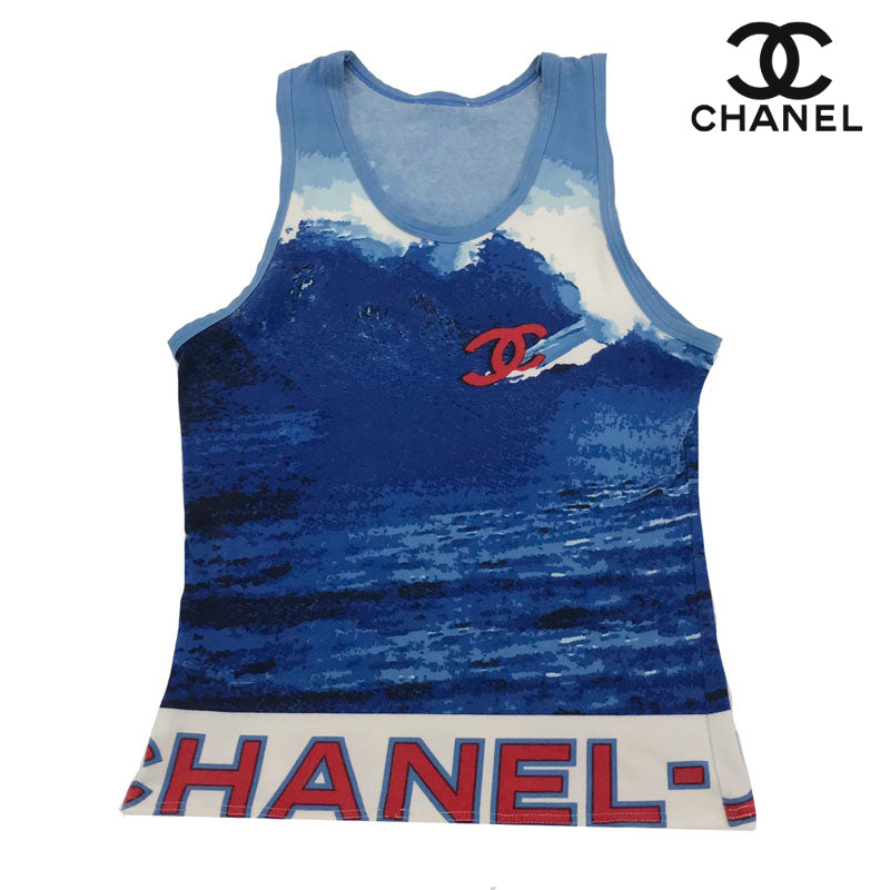 Chanel Surf Line Cut and Sew Tank Top Multicolor P10928 – NUIR VINTAGE