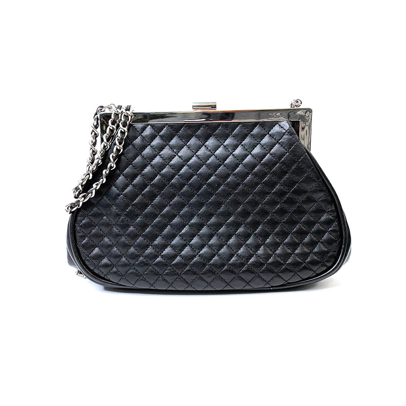ニューチェビト5　15包 CHANEL Metallic Crackled Calfskin Quilted East West Flap
