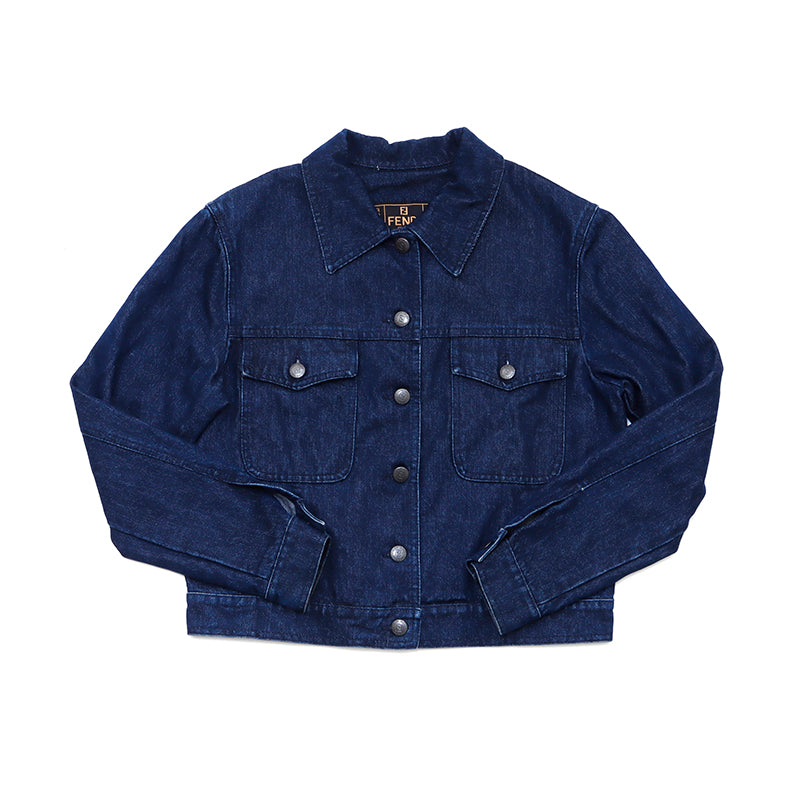FENDI Denim Jacket Navy WS1326 – NUIR VINTAGE