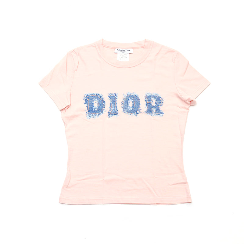 クリスチャンディオール Christian Dior 半袖Ｔシャツ ピンクベージュ