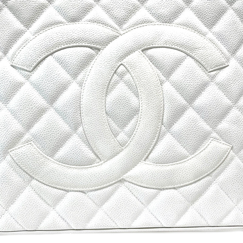 シャネル CHANEL マトラッセ 復刻トート トートバッグ ホワイト WS1554