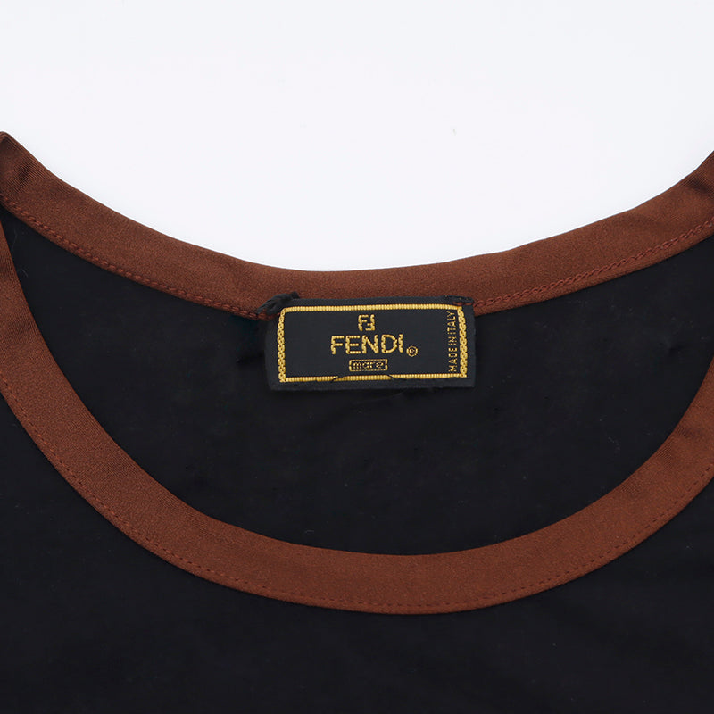 フェンディ FENDI サイズ40 半袖Tシャツ コットン ブラック