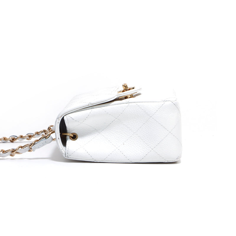 シャネル CHANEL ココマーク マトラッセ チェーン キャビアスキン