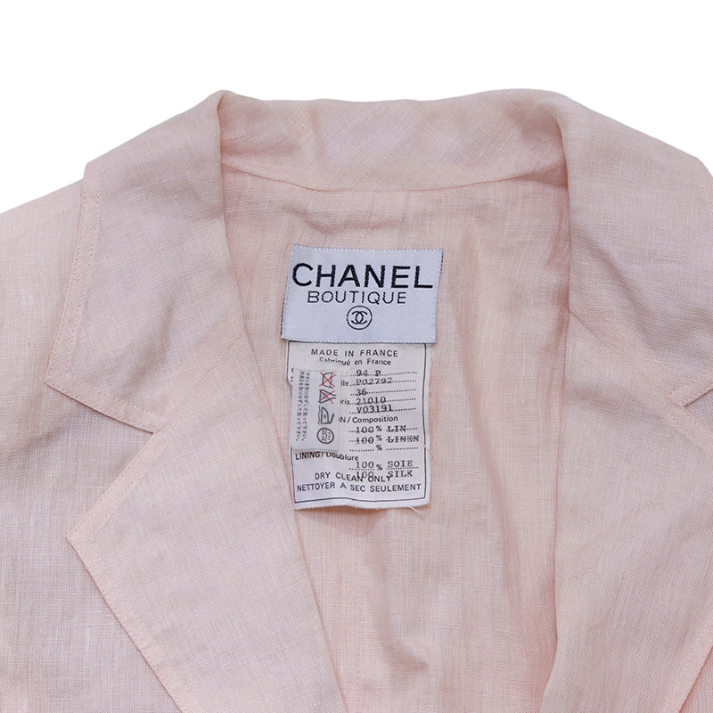 シャネル CHANEL リネンジャケット サイズ36 1994年 ジャケット リネン