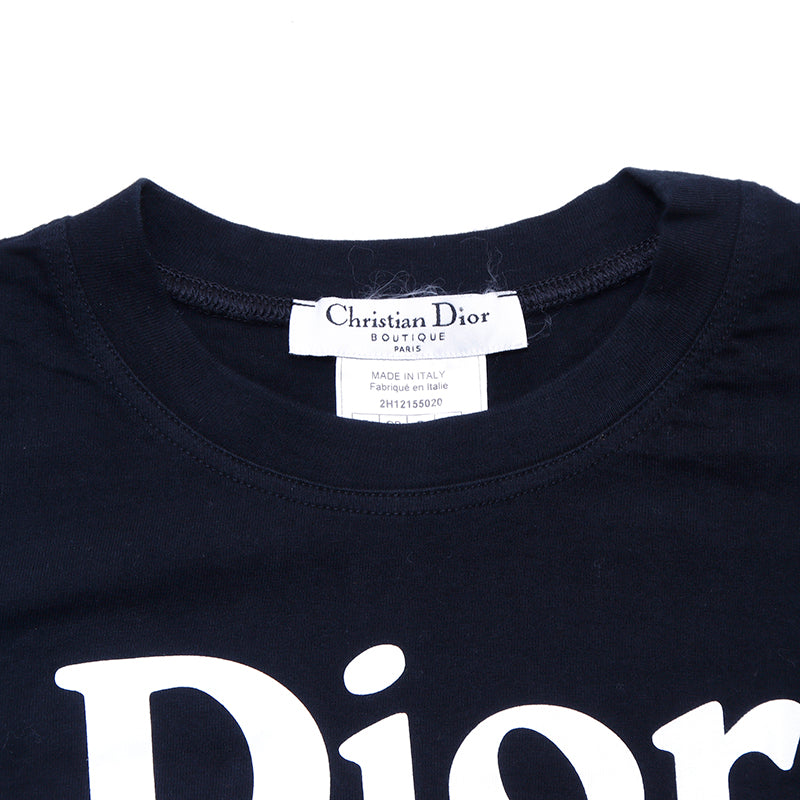 Christian Dior Logo T-shirt Size 34 Short Sleeve T-shirt Cotton