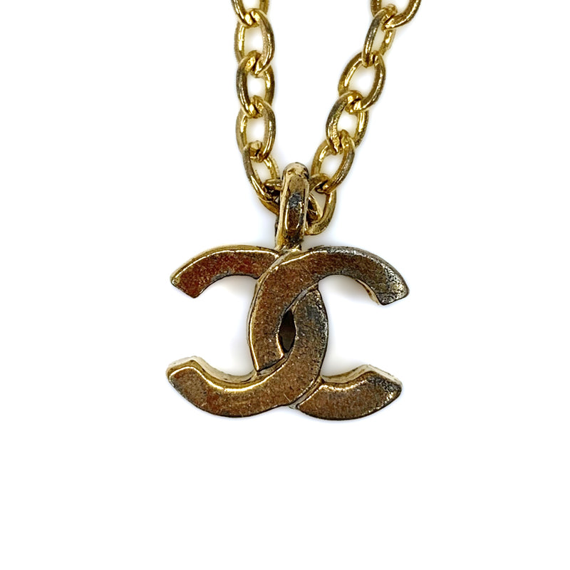 シャネル CHANEL ココマーク シンプル ネックレス ゴールド WS1819