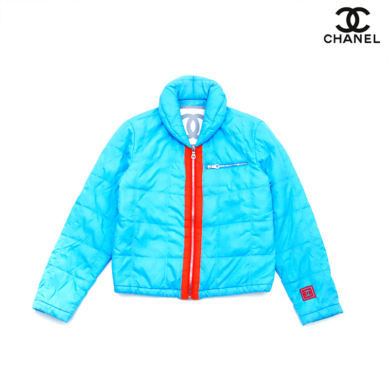 CHANEL ナイロン バイカラージャケット 36 CHANEL ナイロン バイカラージャケット 36