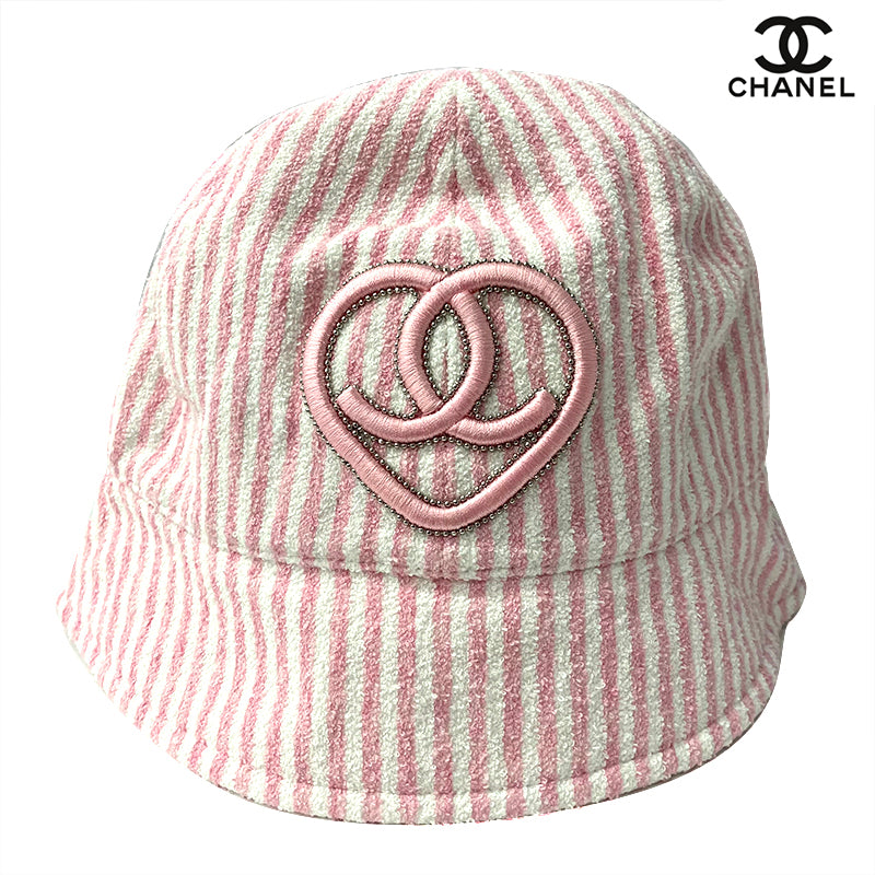 Chanel terry bucket online hat