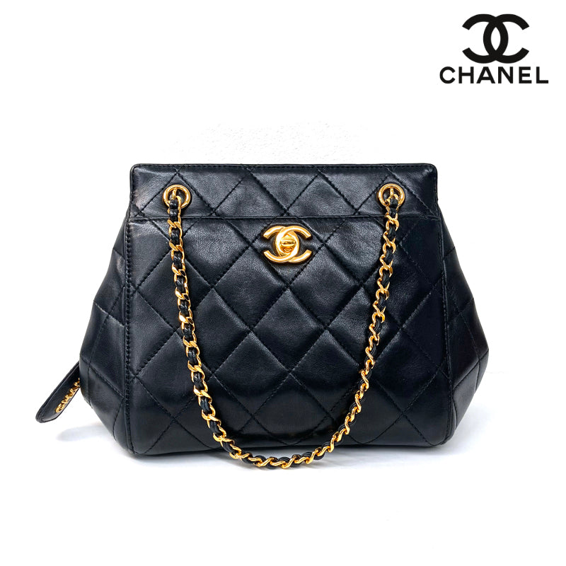 シャネル CHANEL マトラッセ ターンロックチェーン ハンドバッグ 