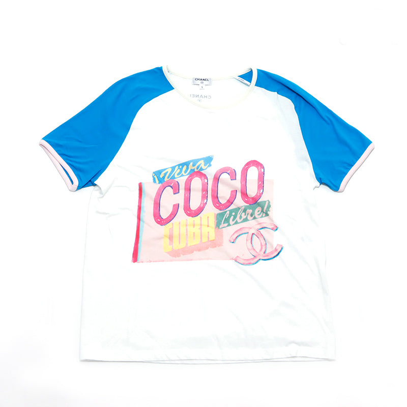 ブランドオークション【レア】【入手困難】CHANEL　シャネル　Tシャツ　キューバココ　Sサイズ