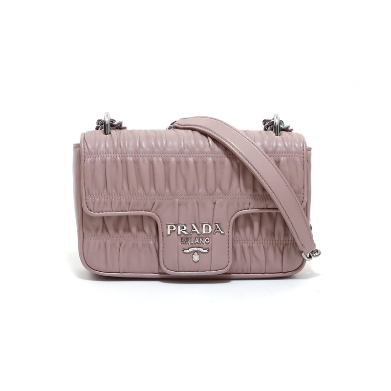 PRADAショルダーバッグ プラダ PRADA ロゴ ショルダーバッグ レザー ブラウン WS3462 – NUIR