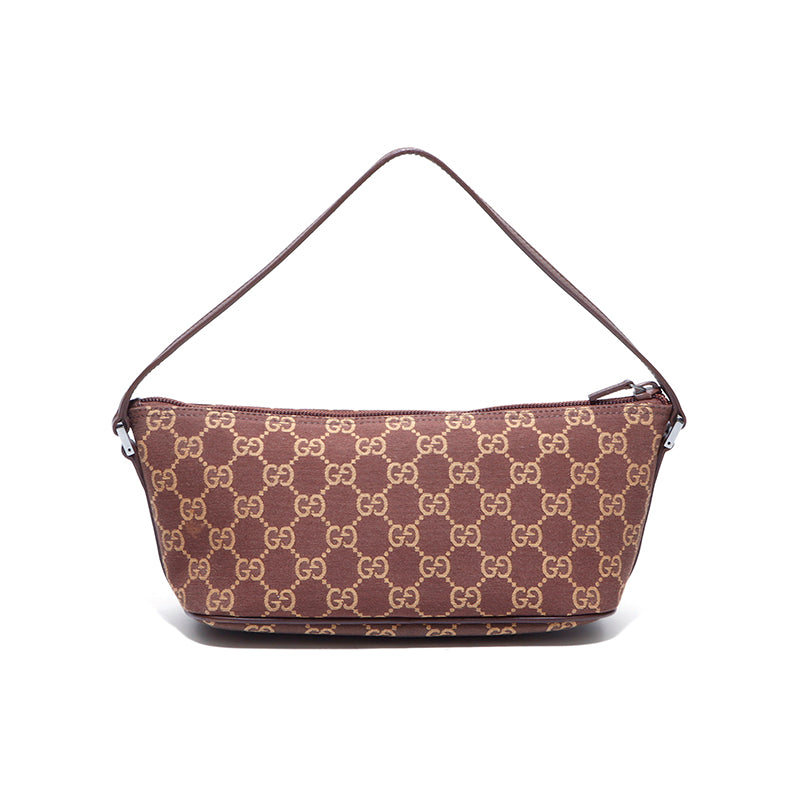 グッチ GUCCI GG ホーボー 1990年 ハンドバッグ キャンバス ブラウン
