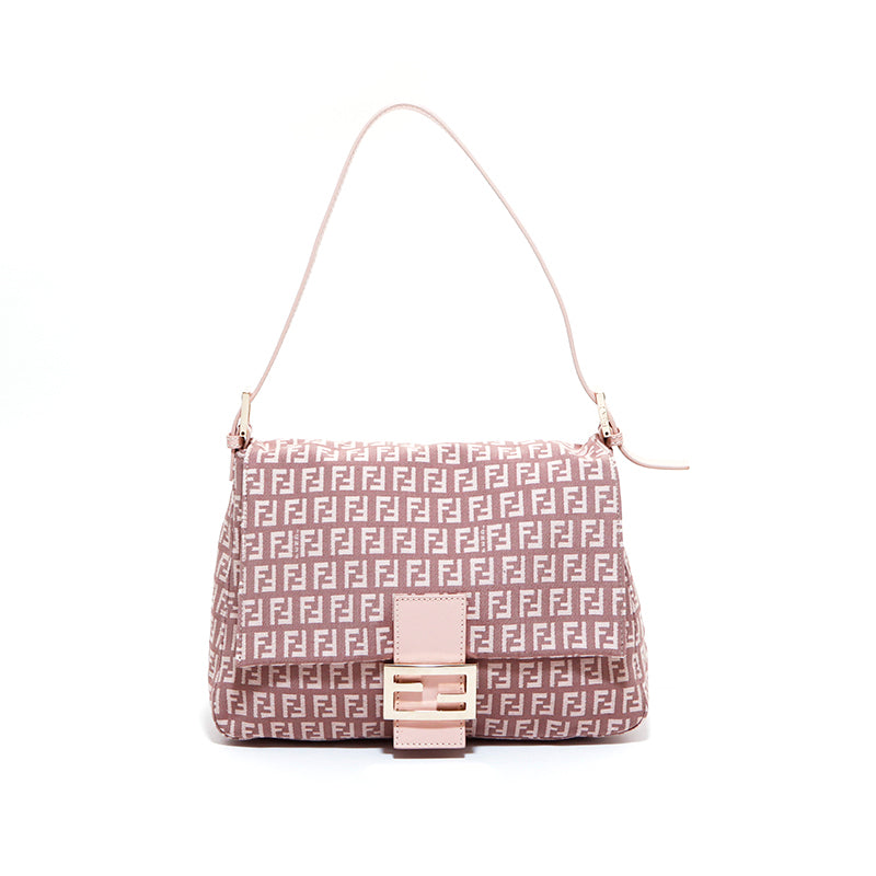 フェンディ FENDI マンマバケット ズッキーノ ハンドバッグ キャンバス フェンディ FENDI マンマバケット ズッキーノ ハンドバッグ キャンバス