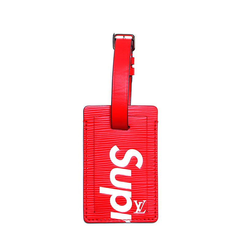LOUIS VUITTON SUPREME コラボネームタグ Louis Vuitton LOUIS VUITTON Supreme collaboration name tag