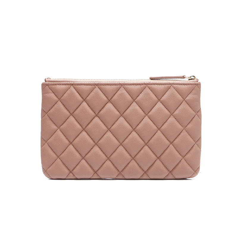 CHANEL キャビアスキン レザーポーチ シャネル CHANEL キャビアスキン ココマーク ポーチ レザー