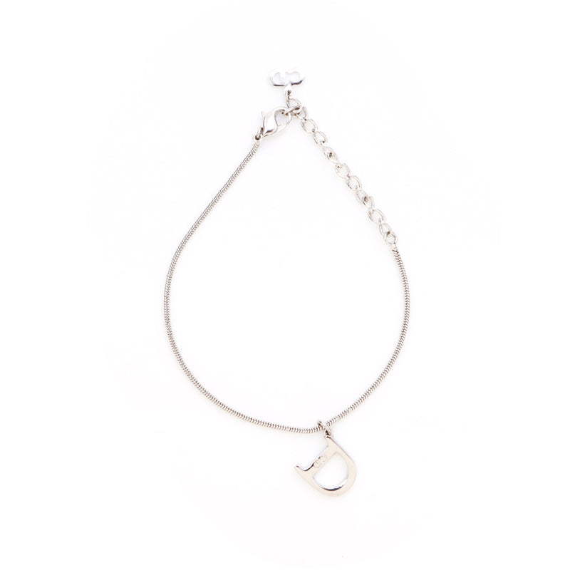 クリスチャンディオール Christian Dior ロゴ ブレスレット シルバー