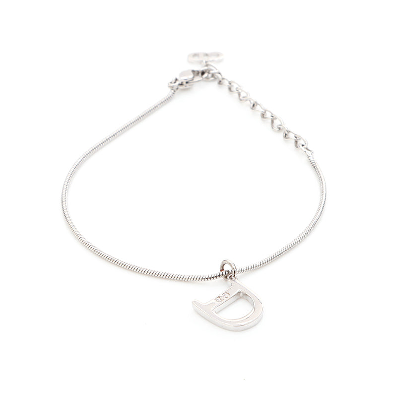 クリスチャンディオール Christian Dior ロゴ ブレスレット シルバー