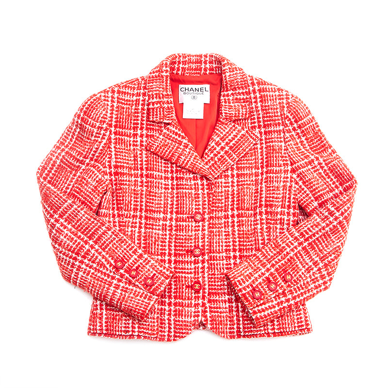 ピーチパピー CHANEL 10A ツイードジャケット レッド ホワイト eit0810-1.jpg?v=1682277687
