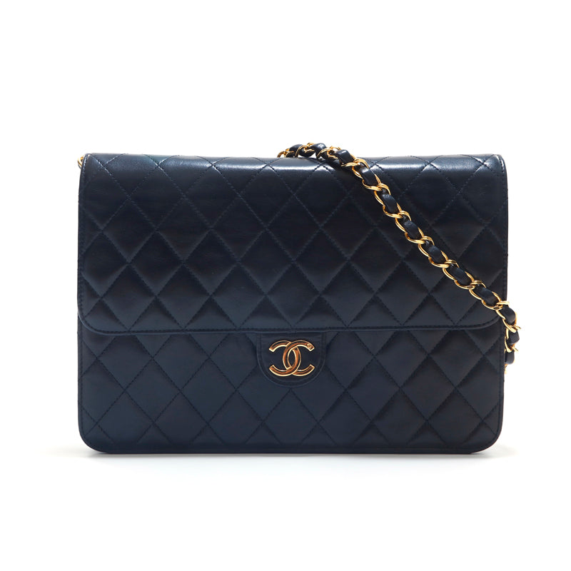 シャネル CHANEL ラムスキン マトラッセ チェーン ショルダーバッグ