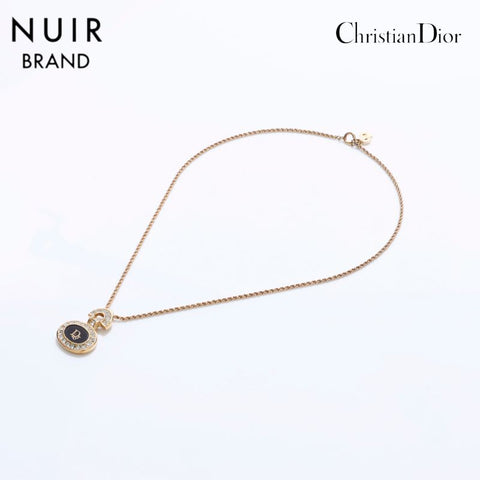 クリスチャンディオール Christian Dior ラインストーン ネックレス 