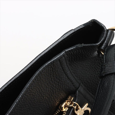 Salvatore Ferragamo Gancini肩带黑色AK0001