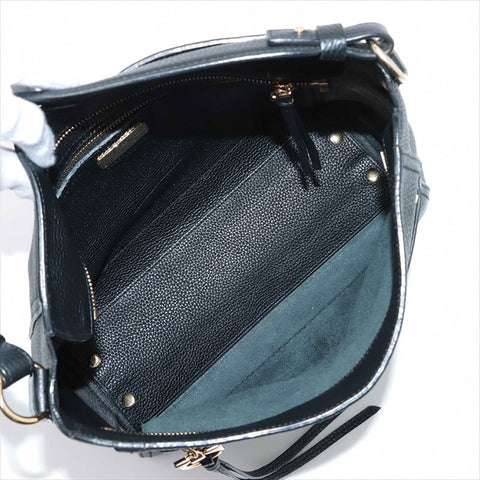 Salvatore Ferragamo Gancini肩带黑色AK0001