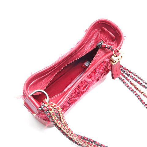 Chanel Gabriel de Chanel Hobo连锁肩肩肩肩袋皮革粉红色WS1586