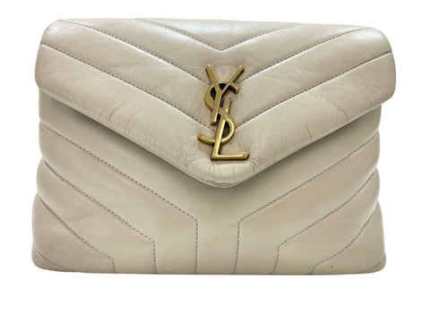 YVES SAINT LAURENT Lulu Small Shoulder Bag beige WS31934