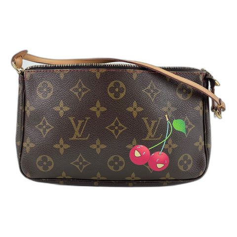 LOUIS VUITTON Pochette Accessoires Handbag Brown WS32511