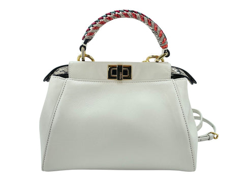 FENDI Peekaboo mini Handbag white WS33954