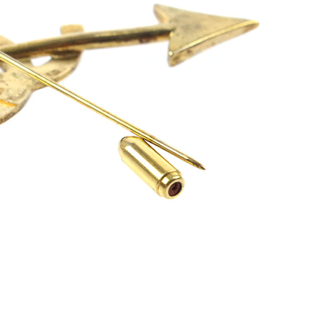 Chanel CHANEL Coco Mark Arrow Brooch 2cc6 Black eit0026P7502