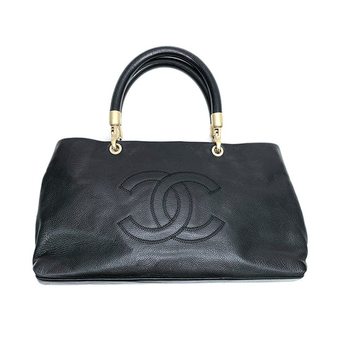 Chanel Soft Caviar Skin Big Coco Handbag Black WS1569