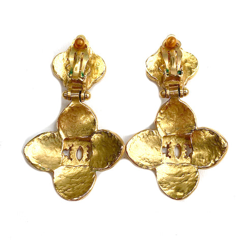 Chanel Coco Mark 1996 Boucles d'oreilles GP Gold WS1778